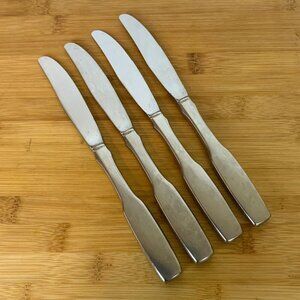 Oneida Community Stainless Paul Revere 4 Modern Hollow Knives Satin Finish